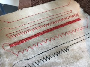 sewing machine stitching